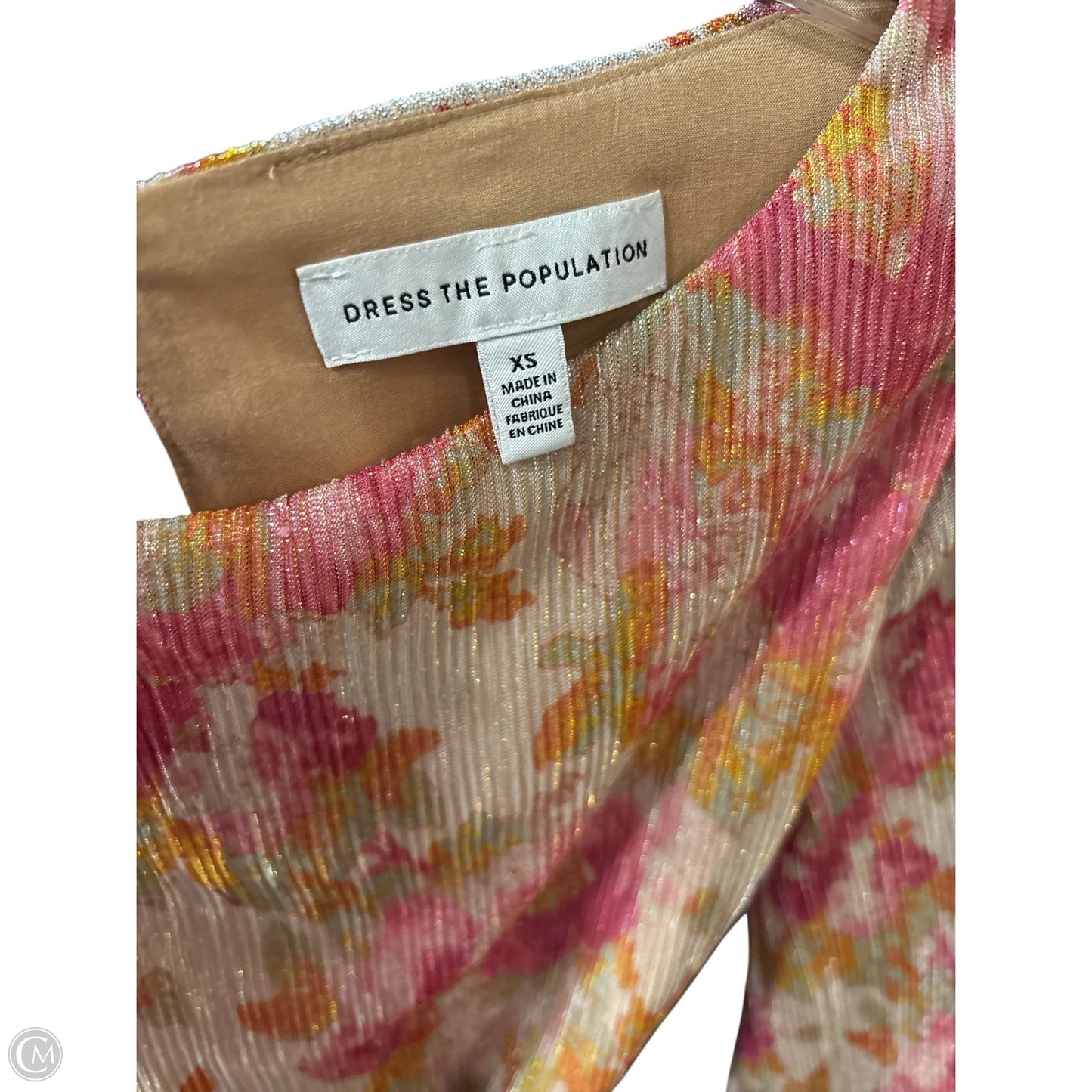 Dress Casual Midi By Dress The Population In Floral Print, Size: Xs