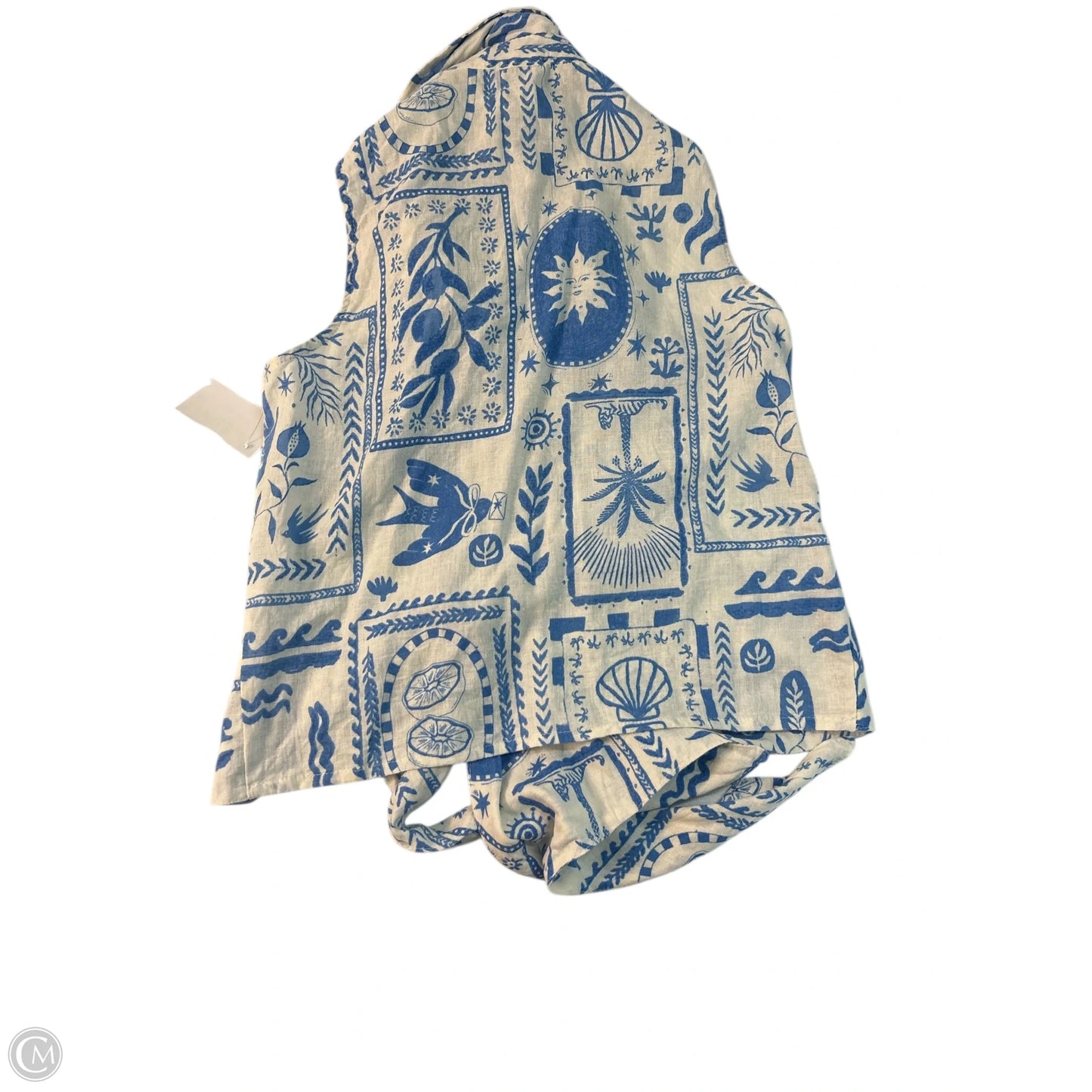 Skirt Set 2pc By Calypso St Barth In Blue & White, Size: S