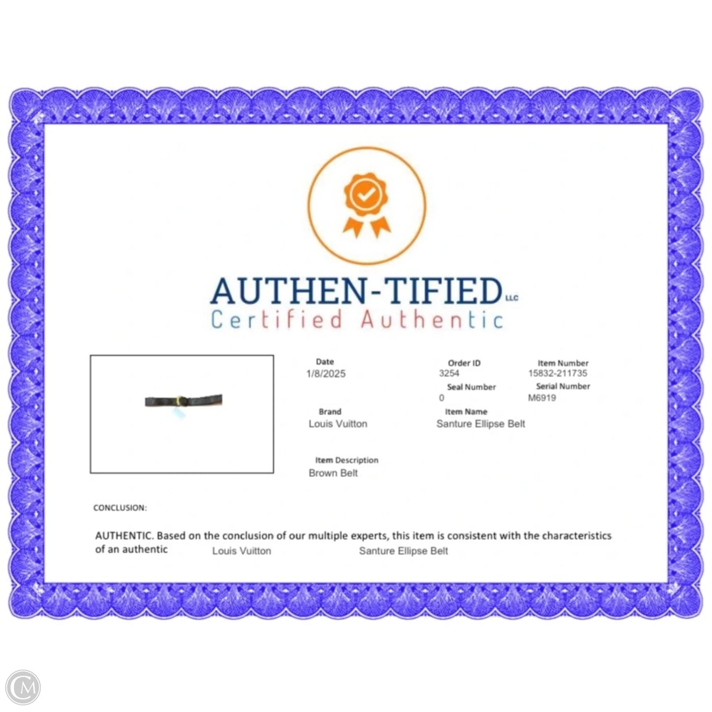 Belt Luxury Designer By Louis Vuitton