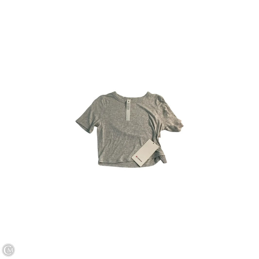 Top Short Sleeve Basic By Lululemon In Grey, Size: 8
