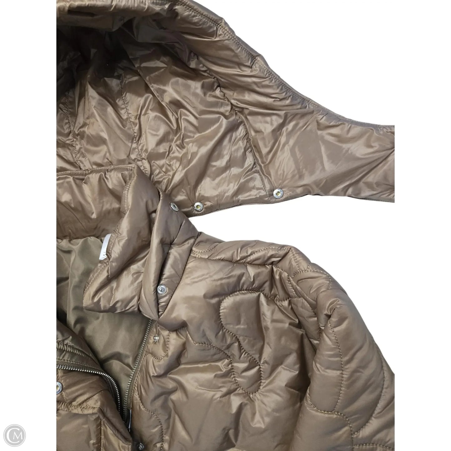 Coat Puffer & Quilted By Clothes Mentor In Tan, Size: 1x