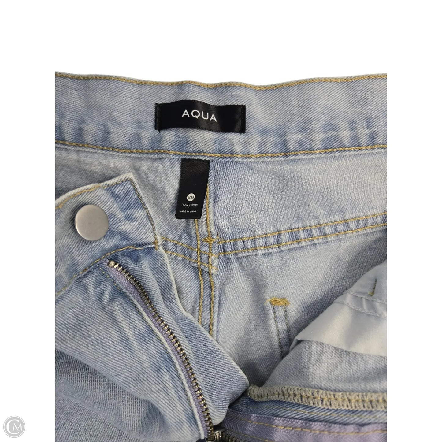 Shorts By Aqua In Blue Denim, Size: 8