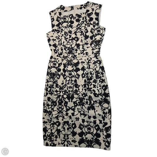 Dress Luxury Designer By Yves Saint Laurent In Black & Cream, Size: S