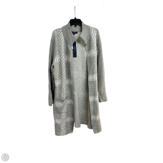 Sweater Cardigan By Joseph A. In Grey, Size: Xl