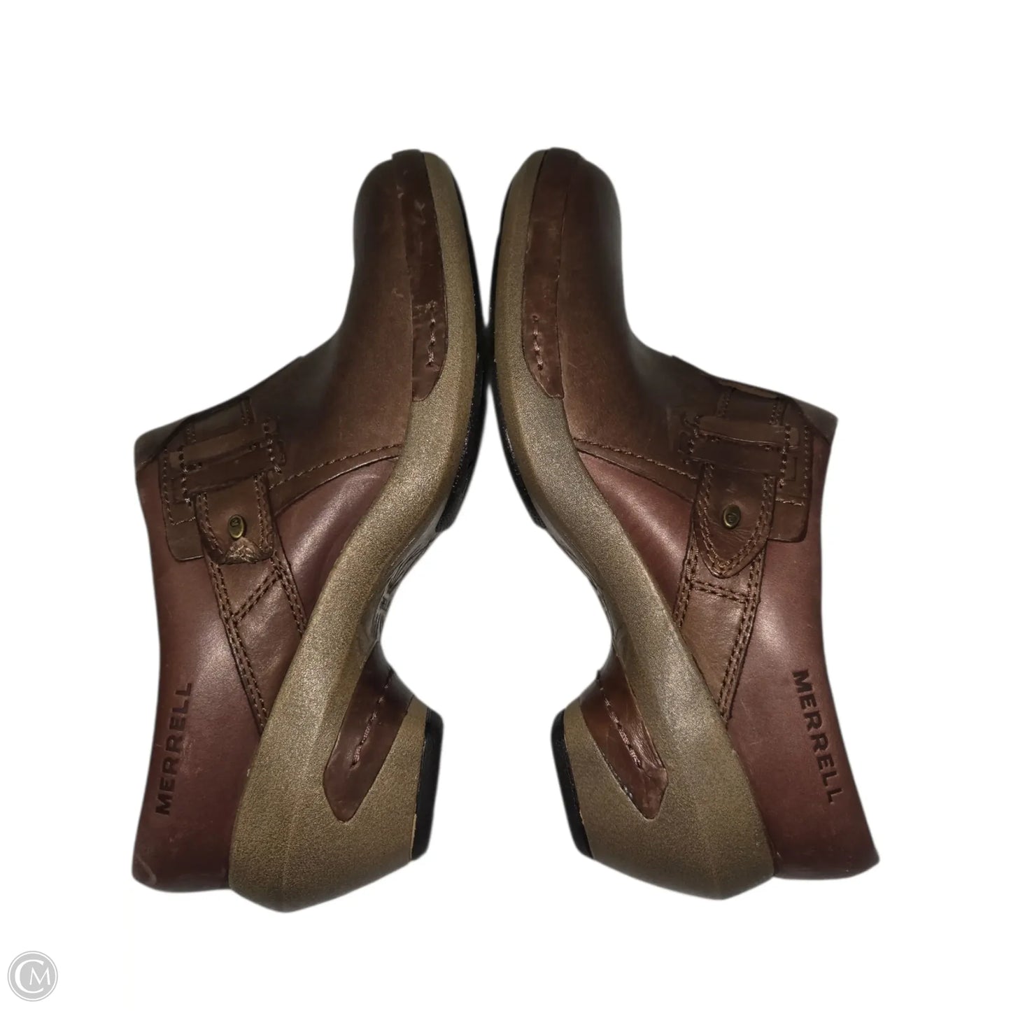 Shoes Heels Block By Merrell In Brown, Size: 8.5
