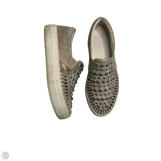 Shoes Sneakers By J Slides In Silver, Size: 8.5