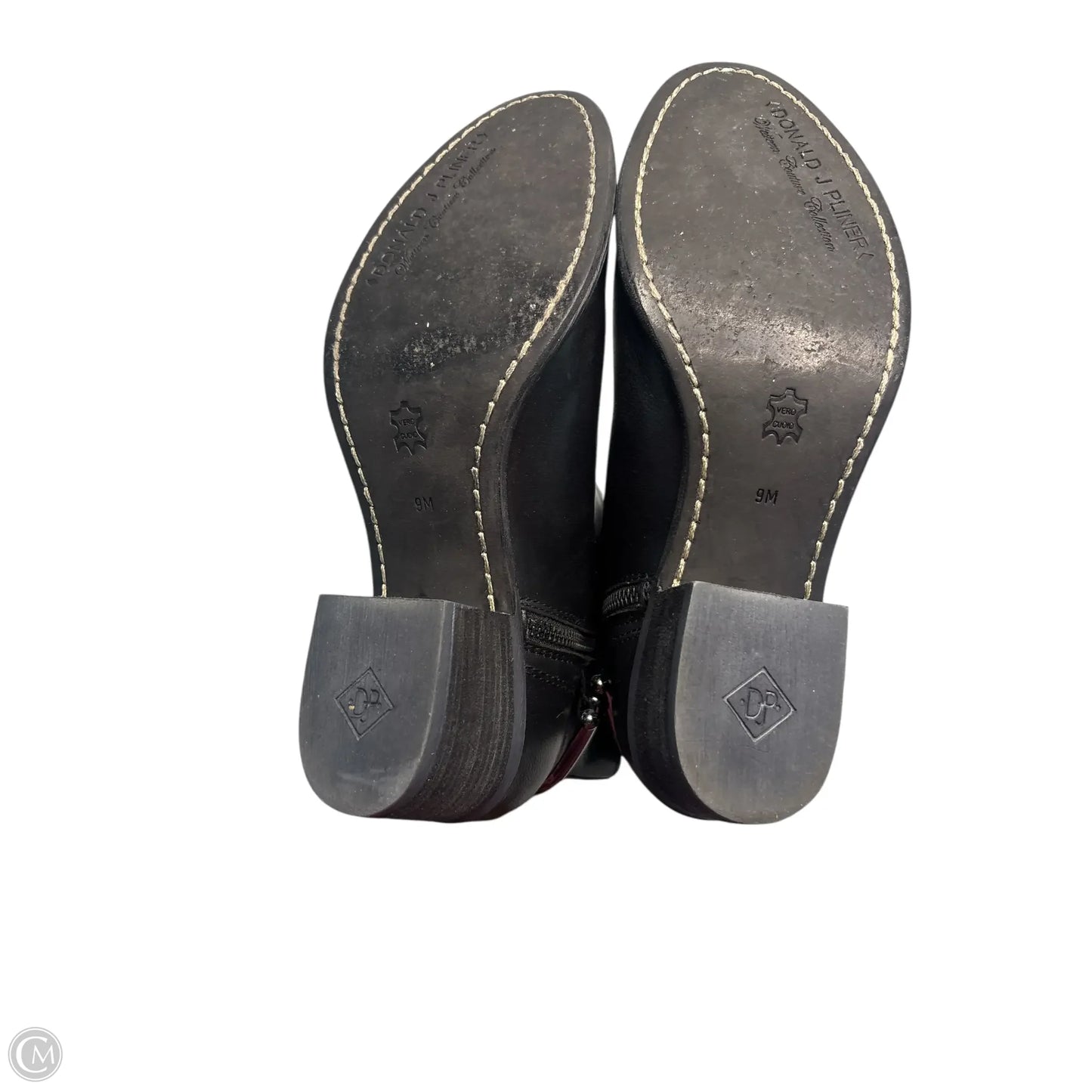 Boots Ankle Flats By Donald Pliner In Black, Size: 9
