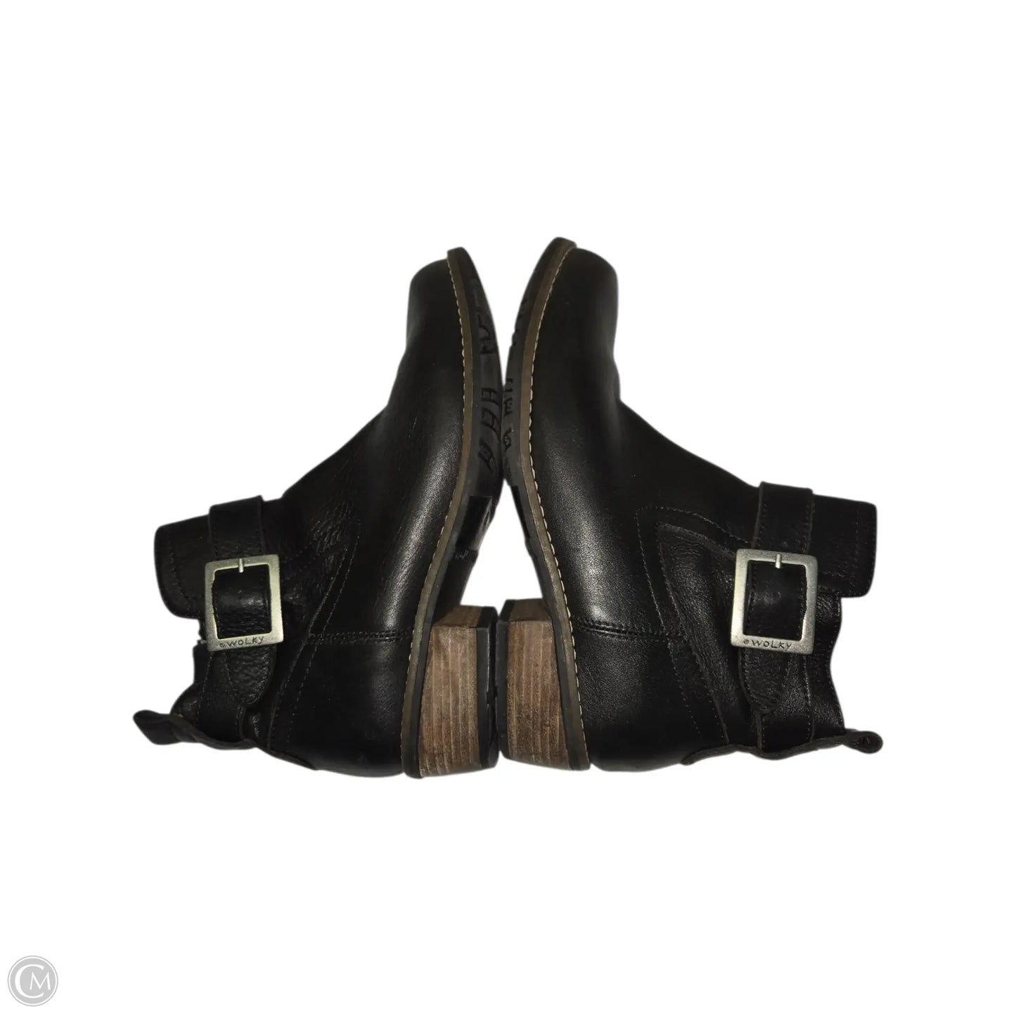 Boots Ankle Flats By Clothes Mentor In Black, Size: 8