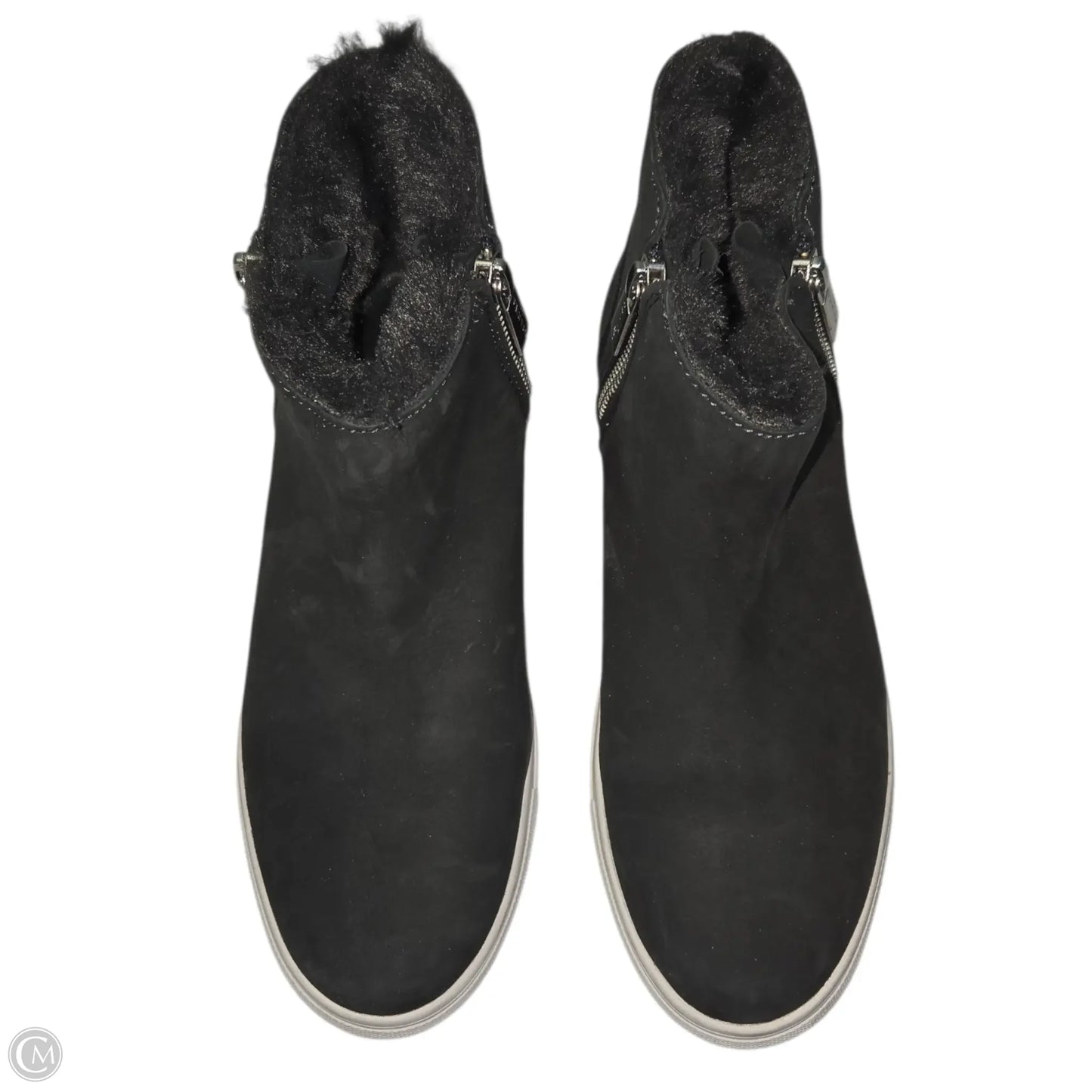 Boots Ankle Heels By J Slides In Grey, Size: 8.5