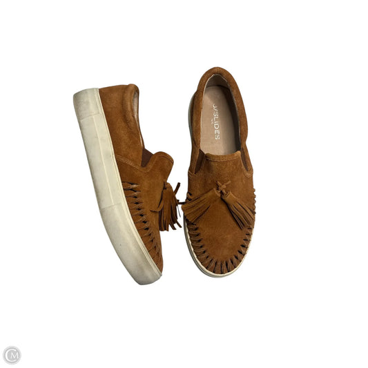 Shoes Sneakers By J Slides In Tan, Size: 8.5