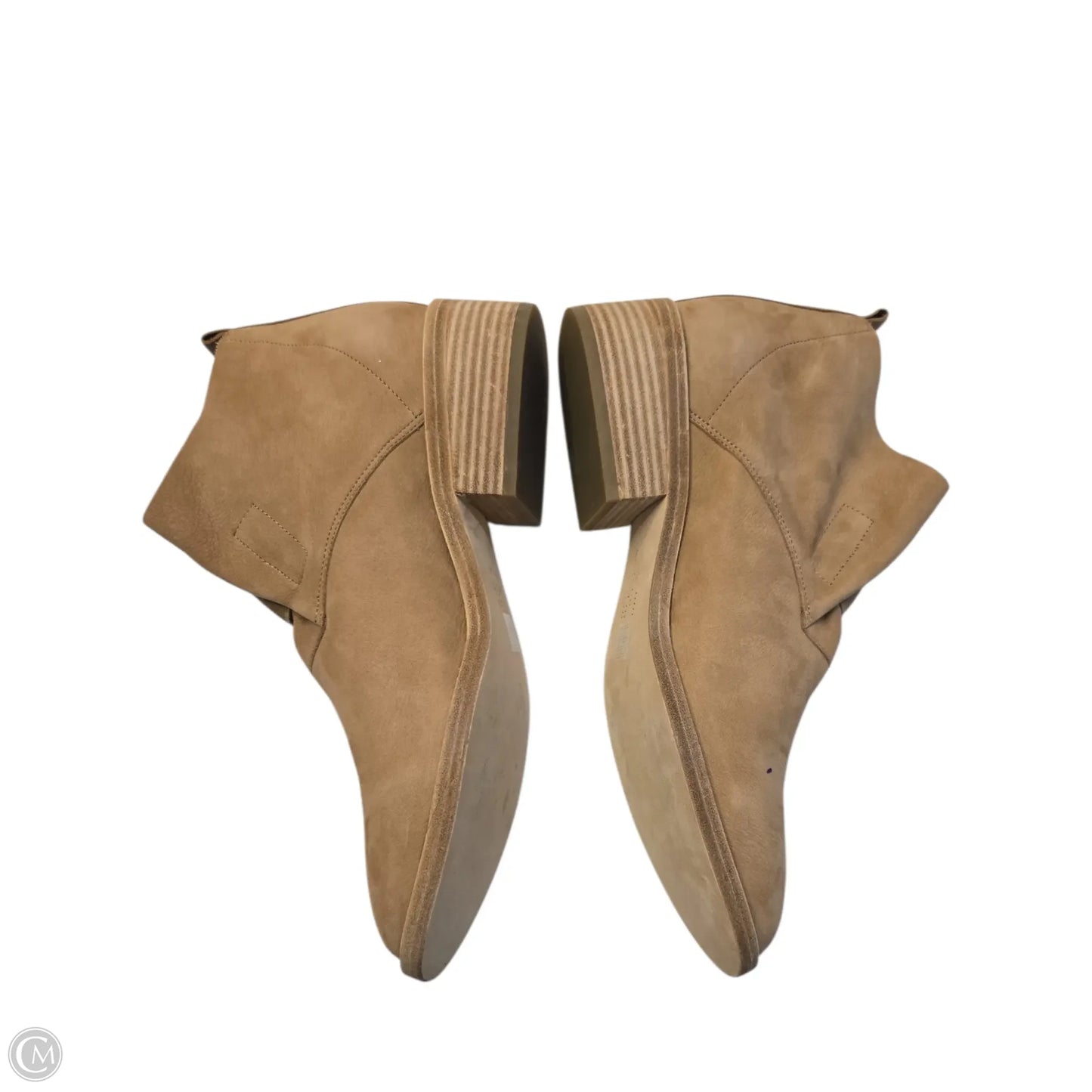 Boots Ankle Flats By Eileen Fisher In Tan, Size: 9