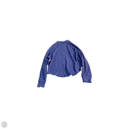 Top Long Sleeve Basic By Madewell In Blue, Size: L