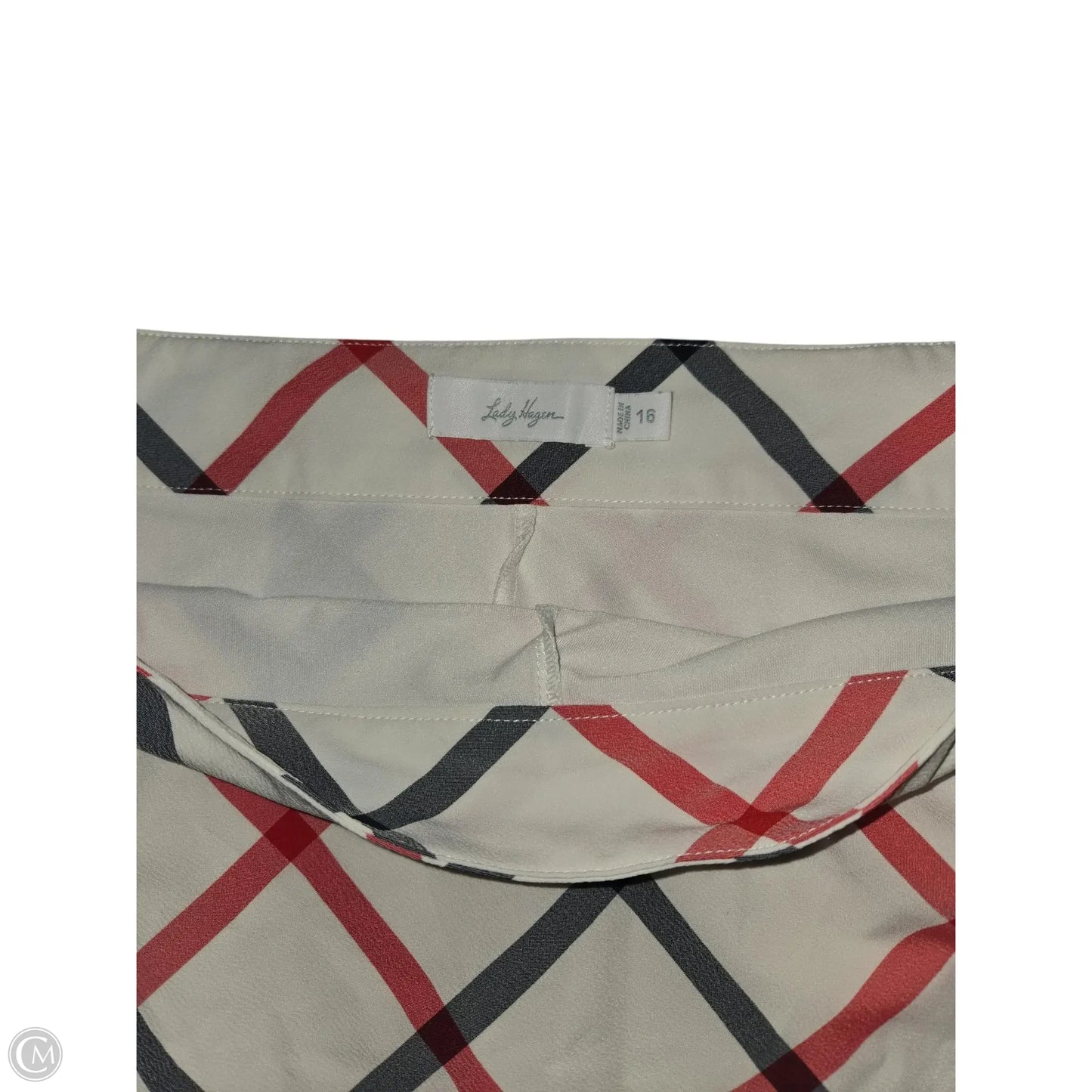 Athletic Skort By Lady Hagen In Grey & Red, Size: 16