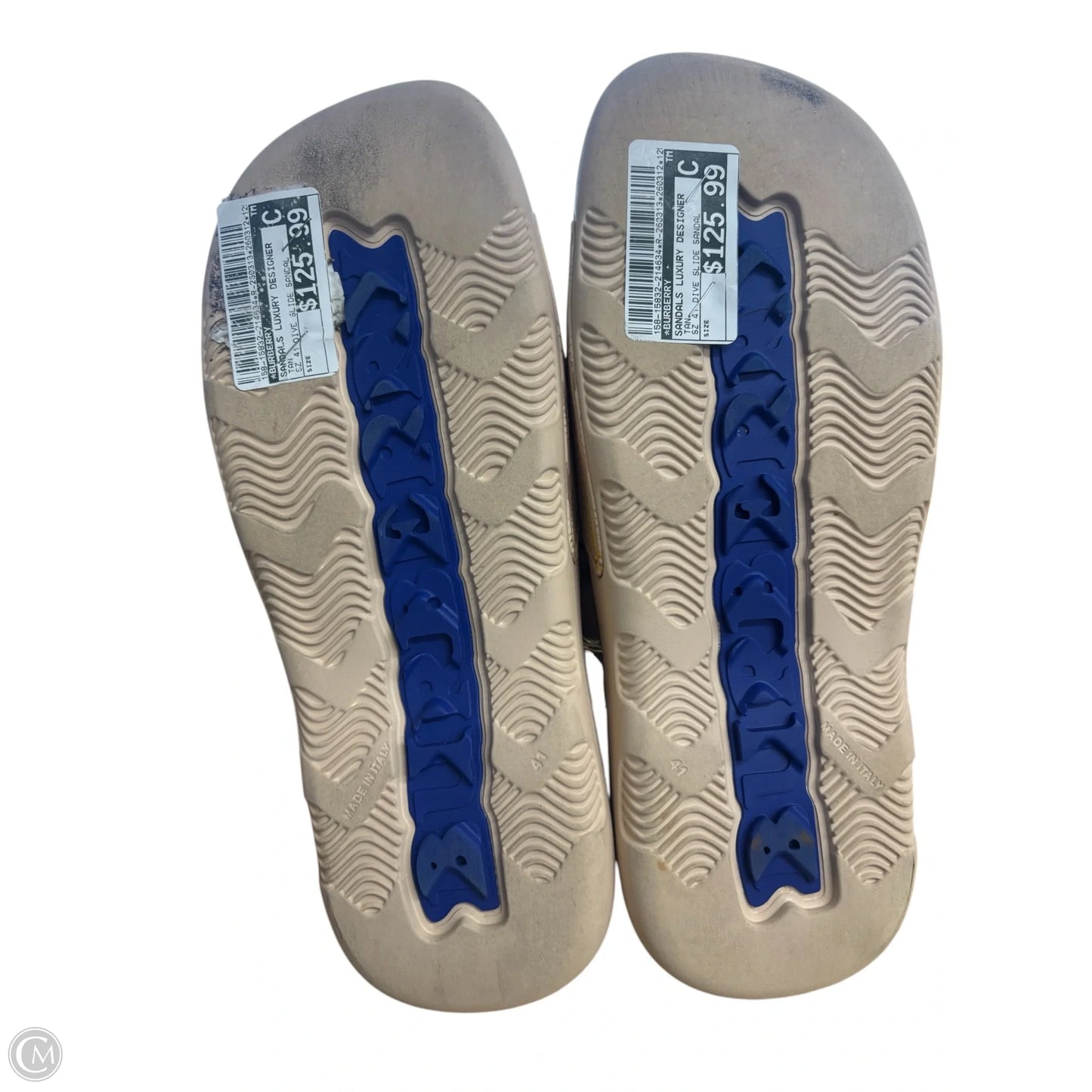 Sandals Luxury Designer By Burberry In Tan