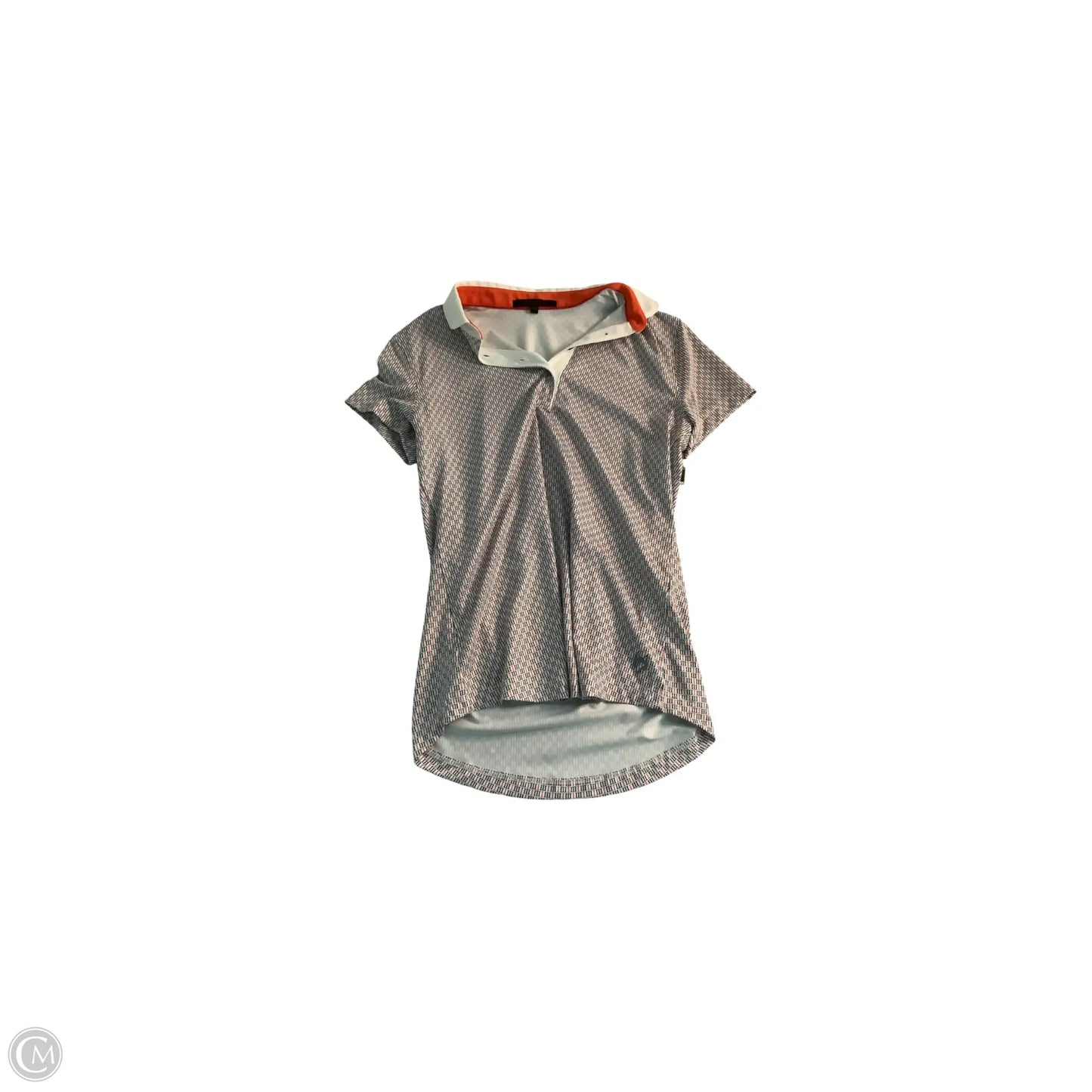 Top Short Sleeve Basic By Clothes Mentor In Blue & Orange, Size: S
