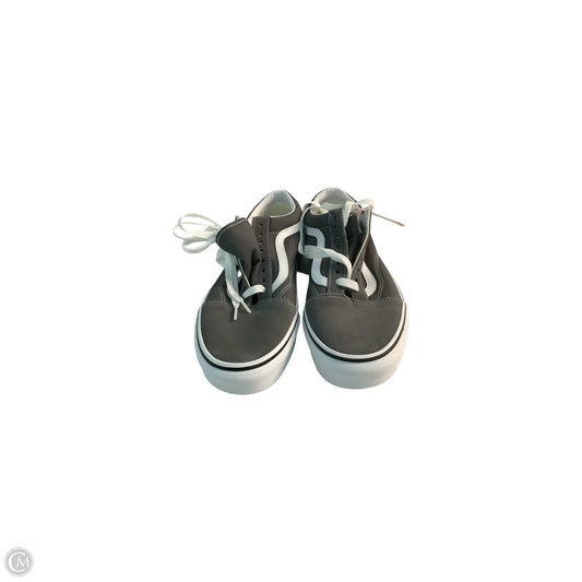 Shoes Sneakers By Vans In Grey, Size: 8.5