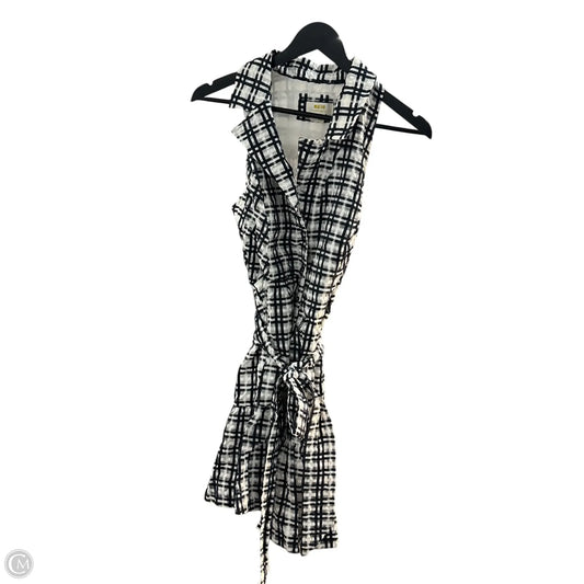 Dress Casual Midi By Maeve In Black & White, Size: 12