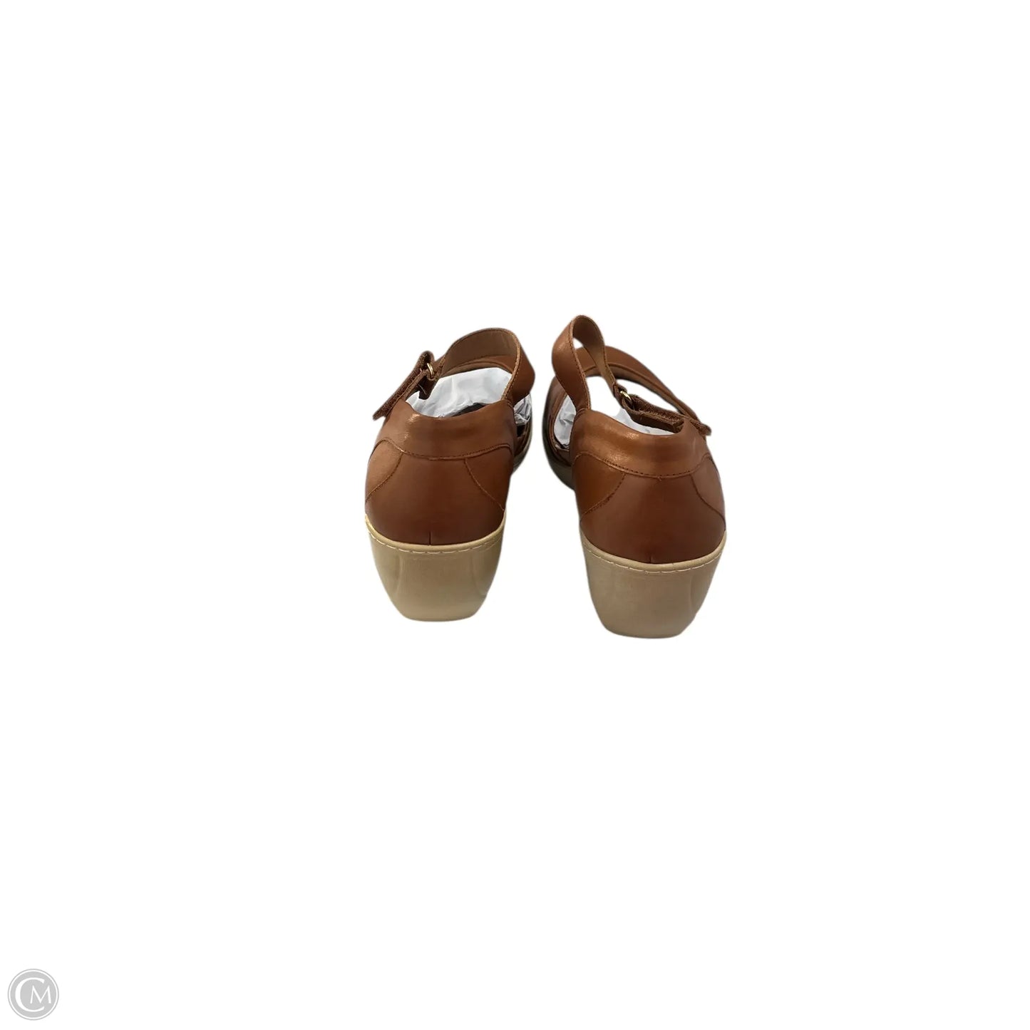 Shoes Heels Wedge By Clothes Mentor In Tan, Size: 11