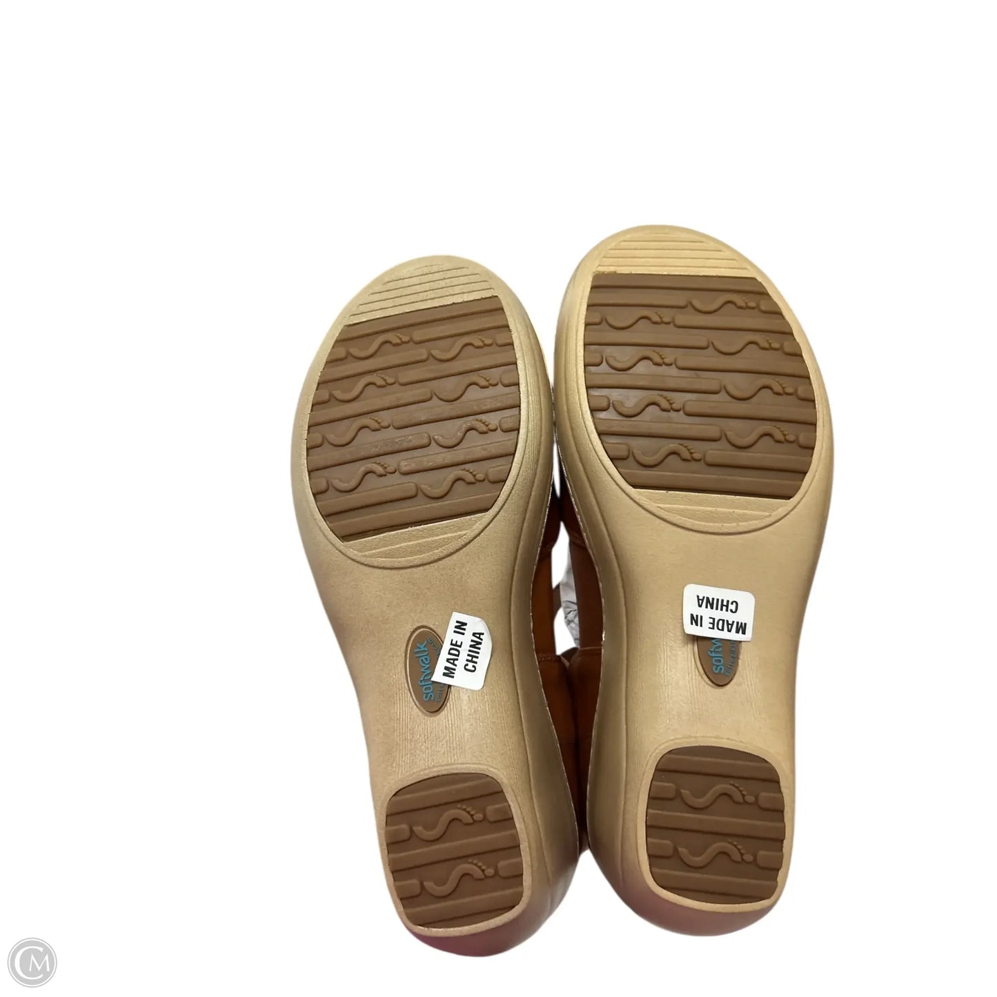 Shoes Heels Wedge By Clothes Mentor In Tan, Size: 11