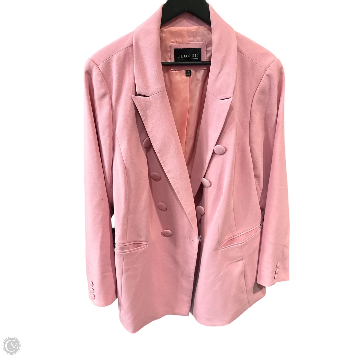 Blazer By Eloquii In Pink, Size: 22
