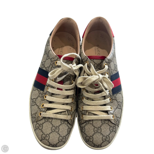 Shoes Luxury Designer By Gucci In Blue & Red