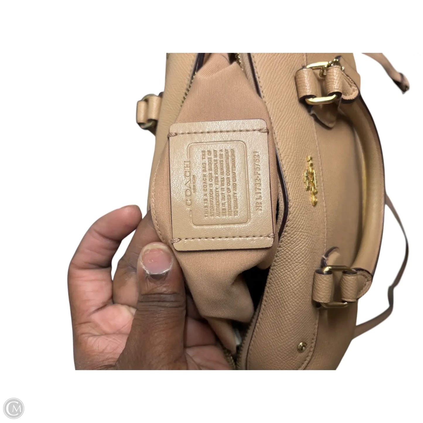 Handbag Designer By Coach, Size: Medium