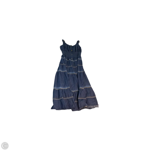 Dress Casual Midi By Clothes Mentor In Blue, Size: 1x