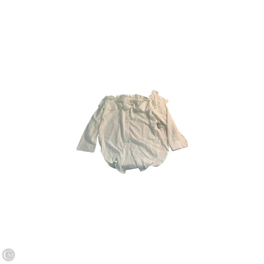 Top Long Sleeve Basic By Clothes Mentor In White, Size: Xxl