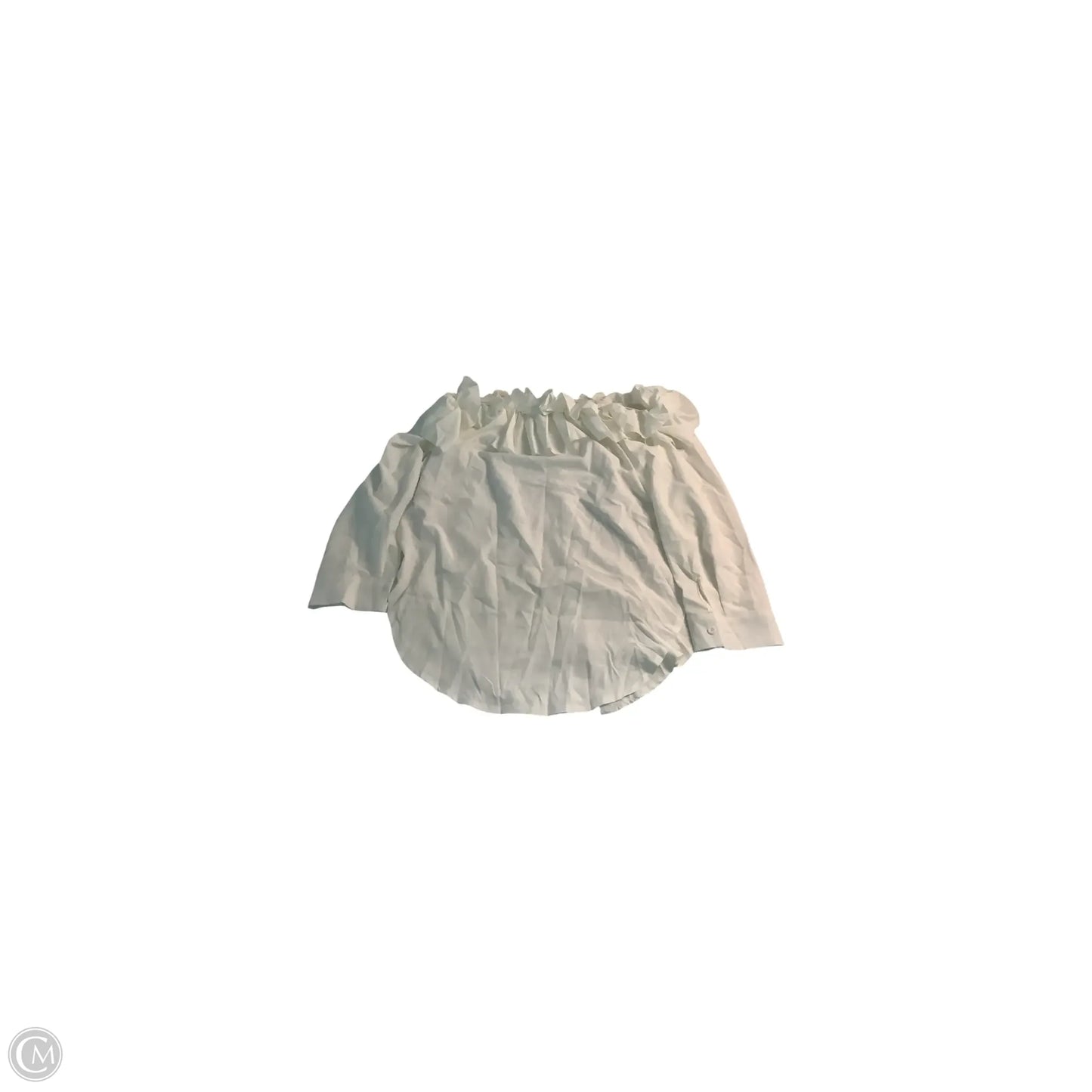 Top Long Sleeve Basic By Clothes Mentor In White, Size: Xxl