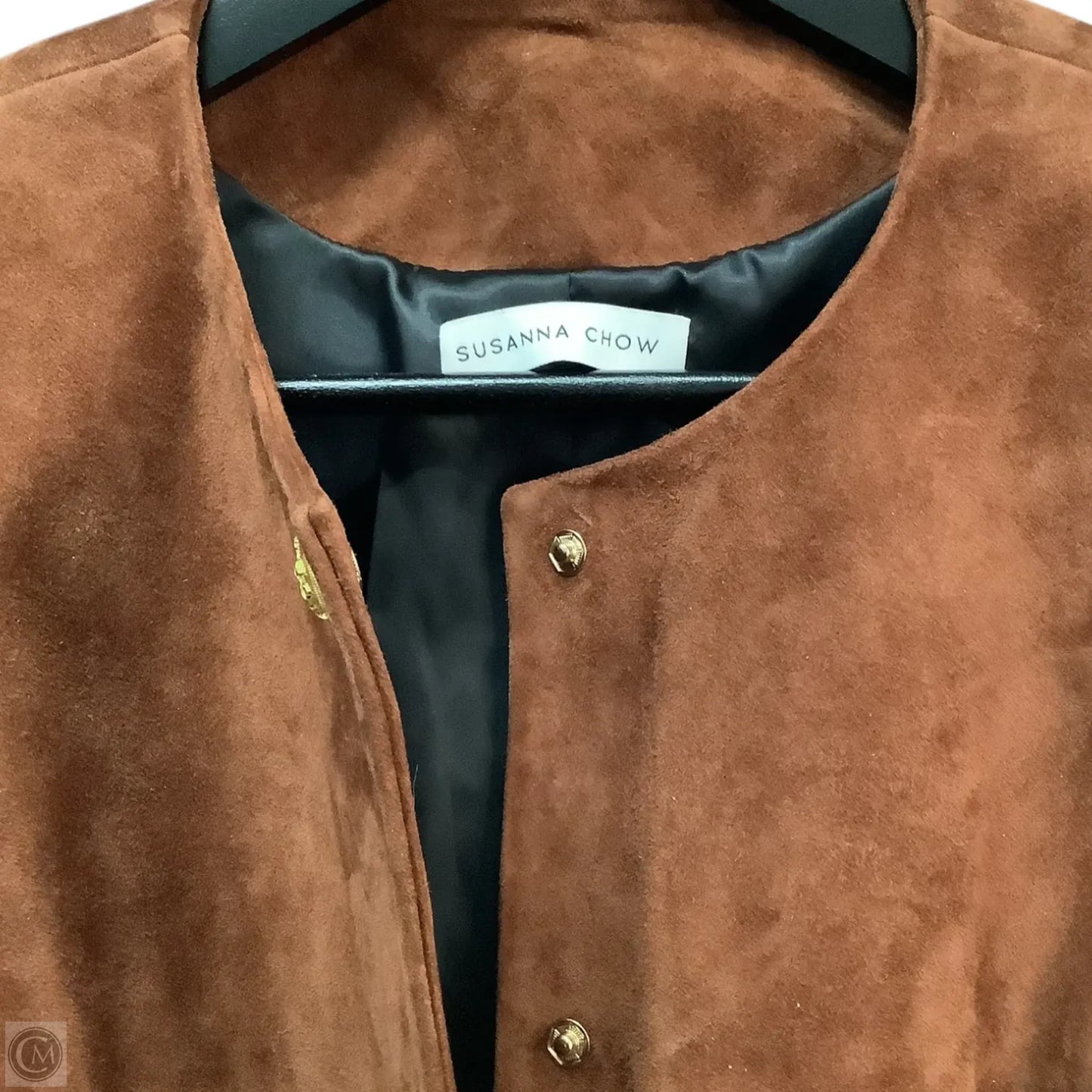 Jacket Leather By SUSANNA CHOW In Brown, Size: S