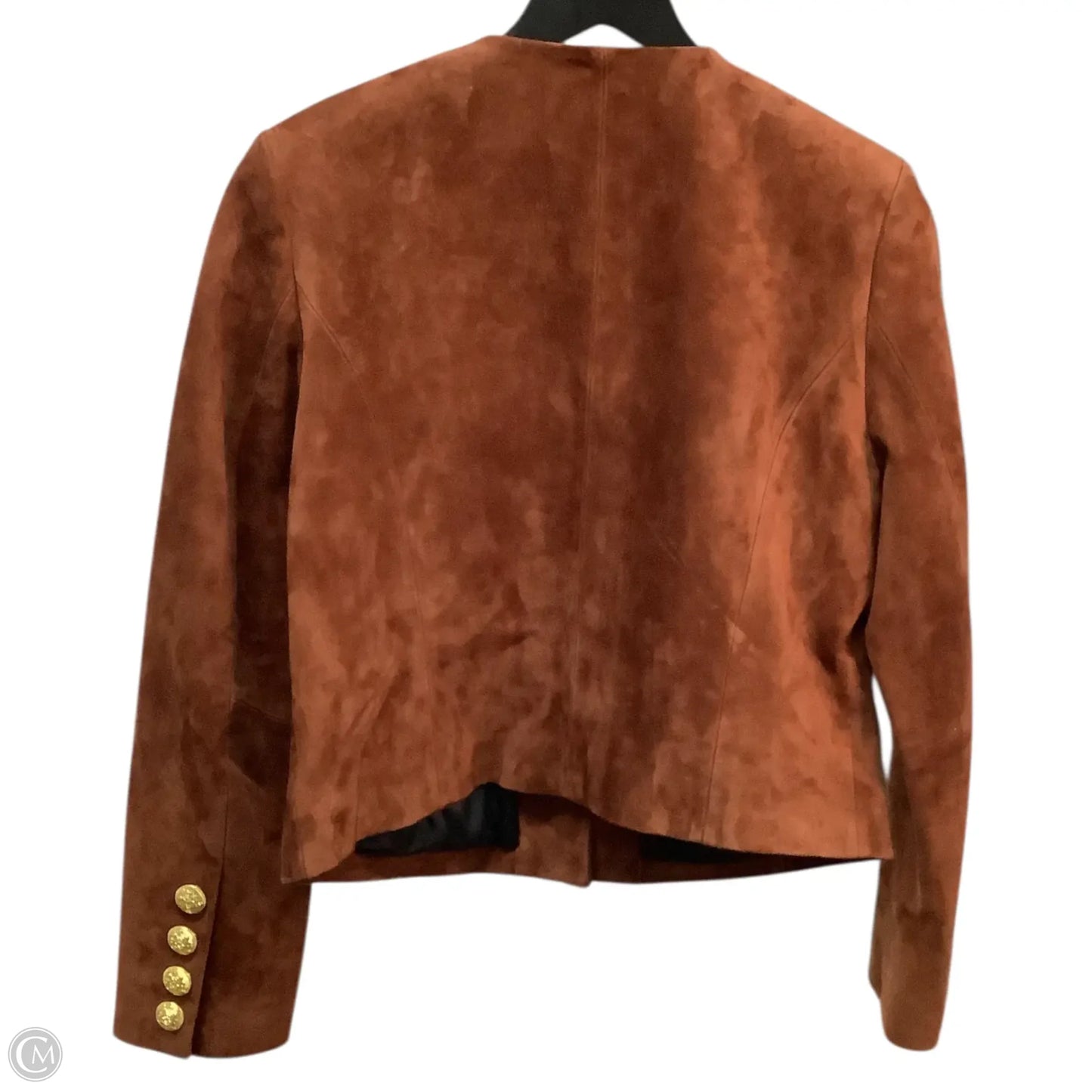 Jacket Leather By SUSANNA CHOW In Brown, Size: S