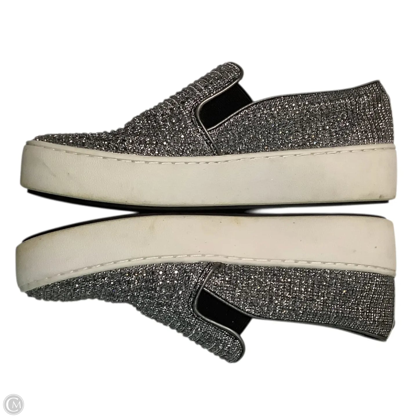 Shoes Sneakers By Michael By Michael Kors In Silver, Size: 6.5