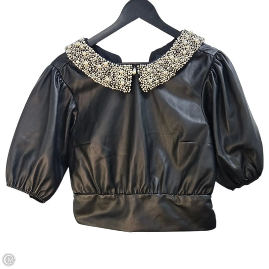 Top Short Sleeve By Maeve In Black, Size: M
