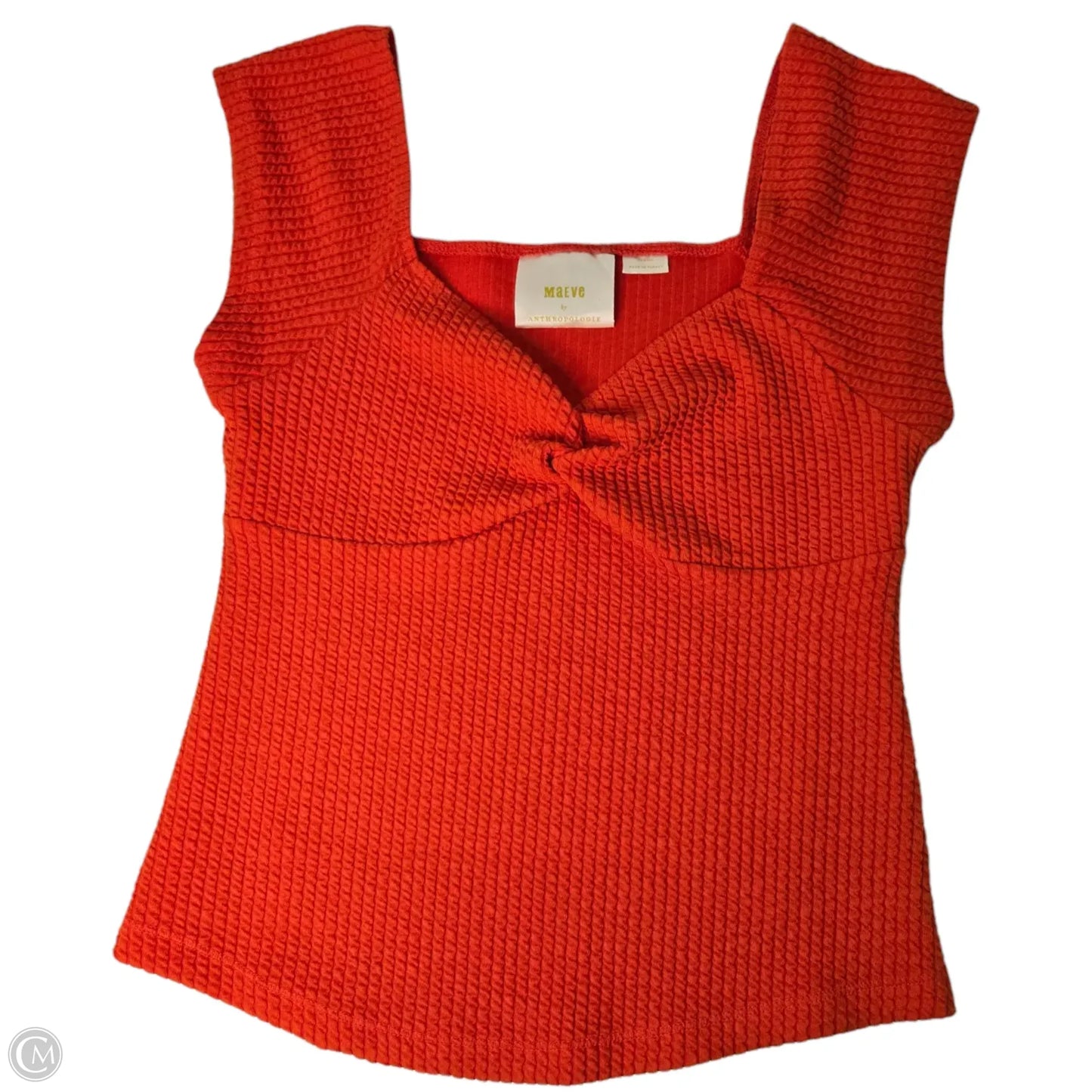 Top Sleeveless Basic By Maeve In Orange, Size: S