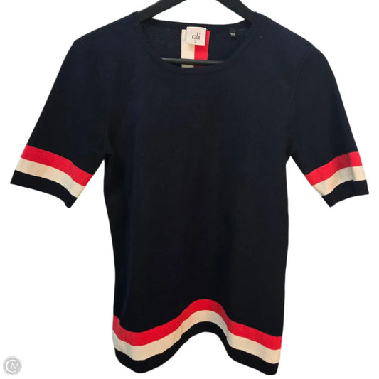 Top Short Sleeve By Cabi In Navy, Size: M