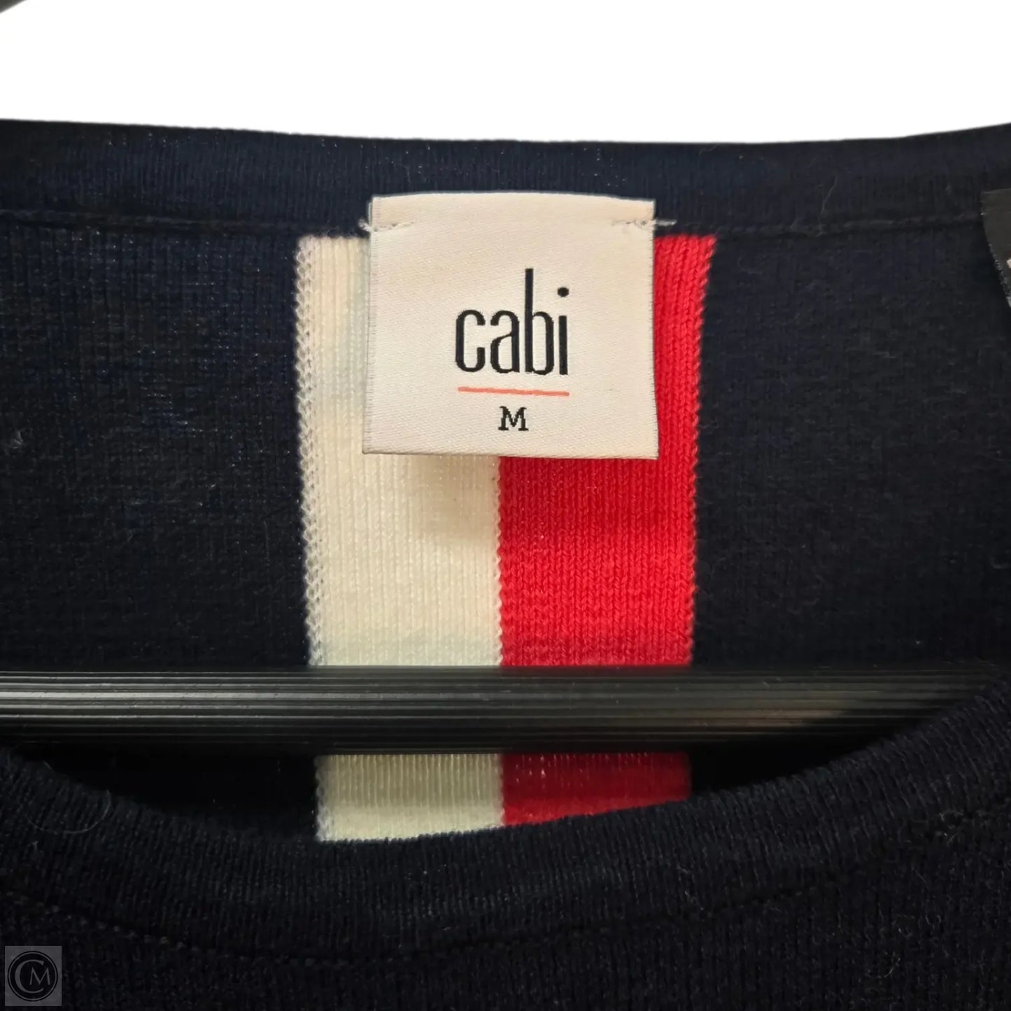Top Short Sleeve By Cabi In Navy, Size: M