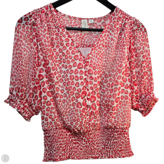 Top Short Sleeve Basic By Joie In Red, Size: S