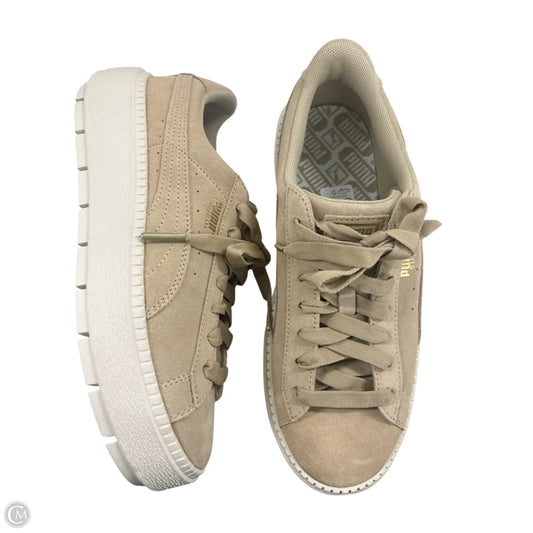 Shoes Sneakers By Puma In Tan, Size: 8.5