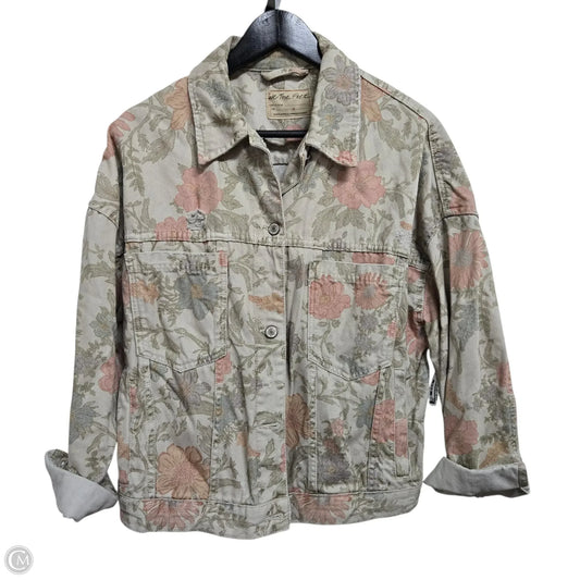 Jacket Denim By We The Free In Floral Print, Size: S