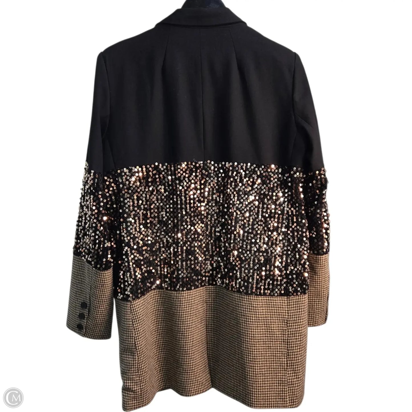 Blazer By Cma In Black & Gold, Size: M