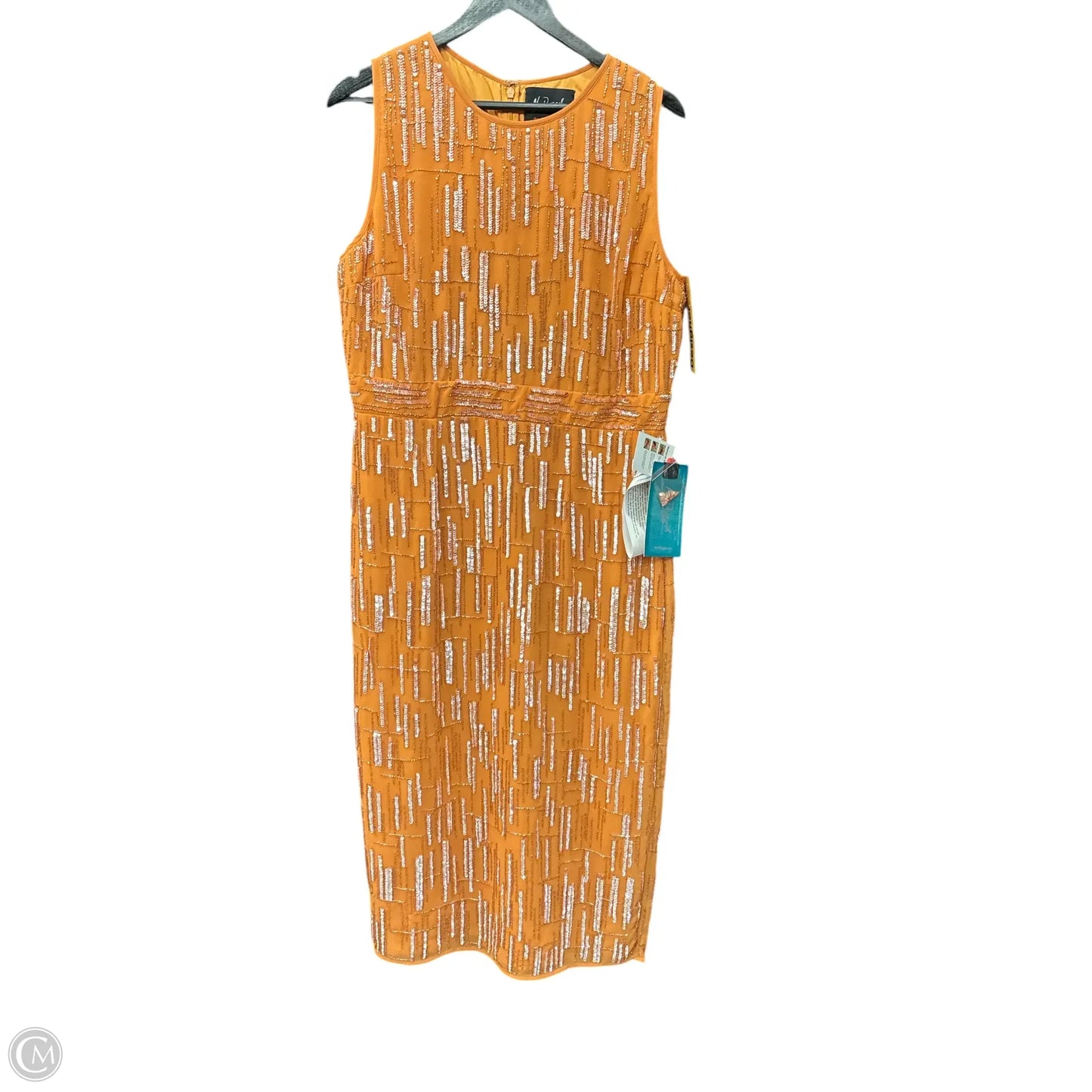 Dress Party Long By Mac Duggal In Orange, Size: 12