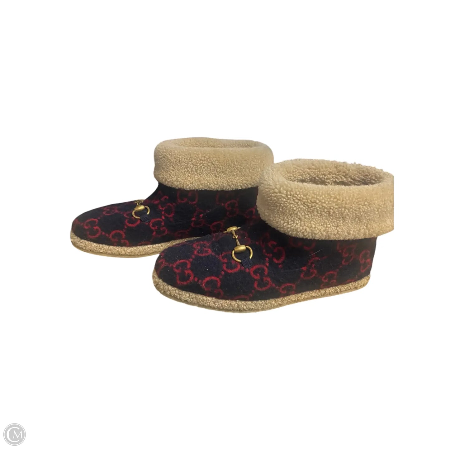 Boots Luxury Designer By Gucci In Blue & Red