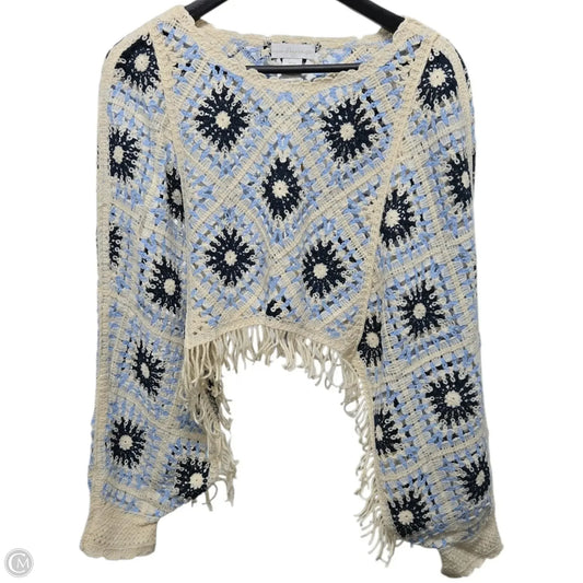 Top Long Sleeve By House Of Harlow In Blue, Size: Osfm