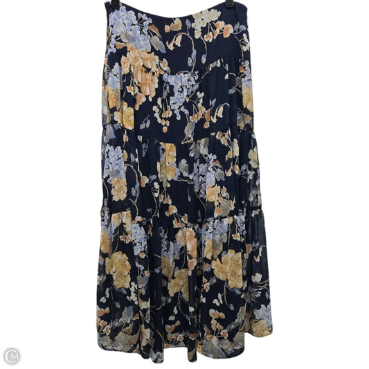 Skirt Maxi By Lauren By Ralph Lauren In Floral Print, Size: 4