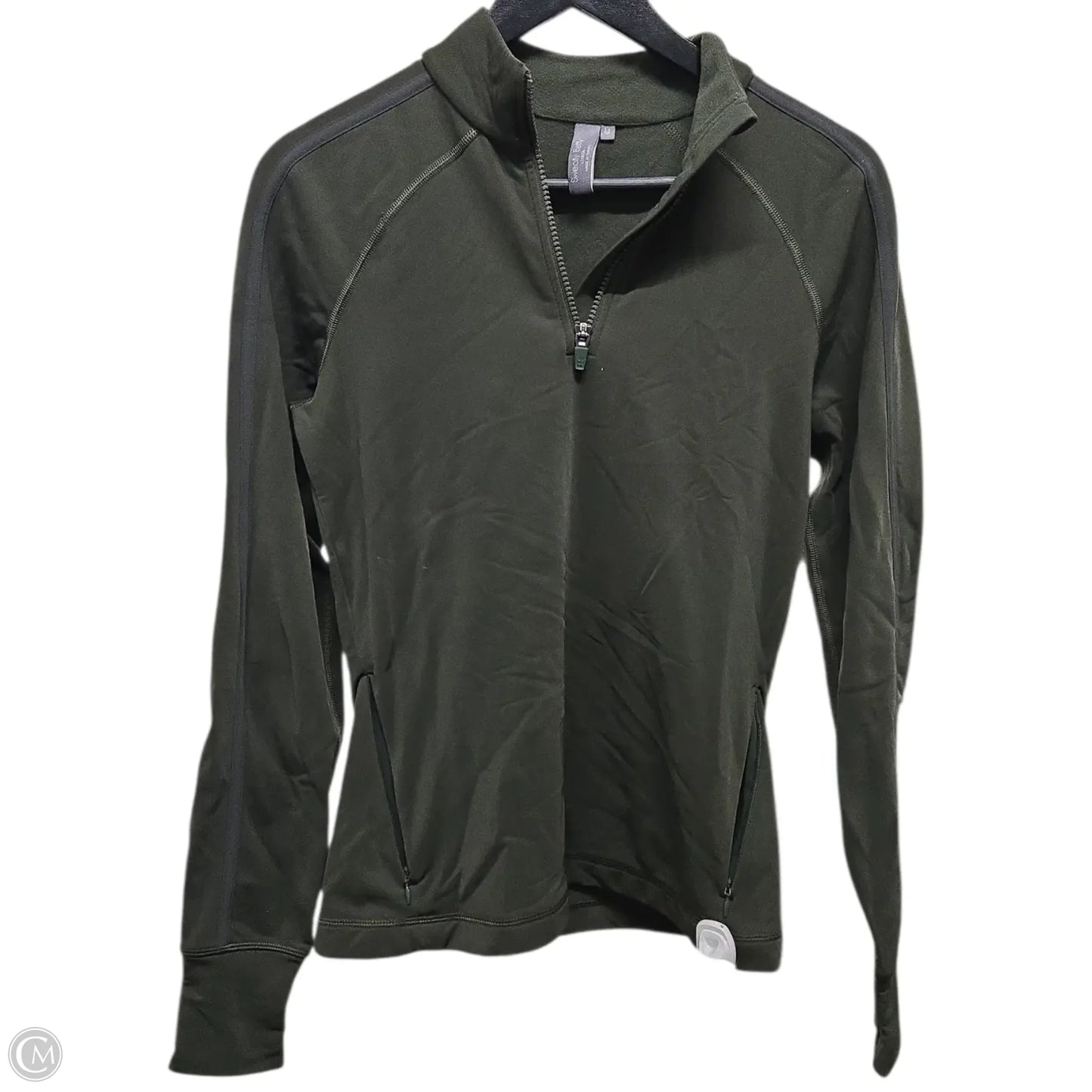 Athletic Top Long Sleeve Crewneck By Sweaty Betty In Green, Size: M