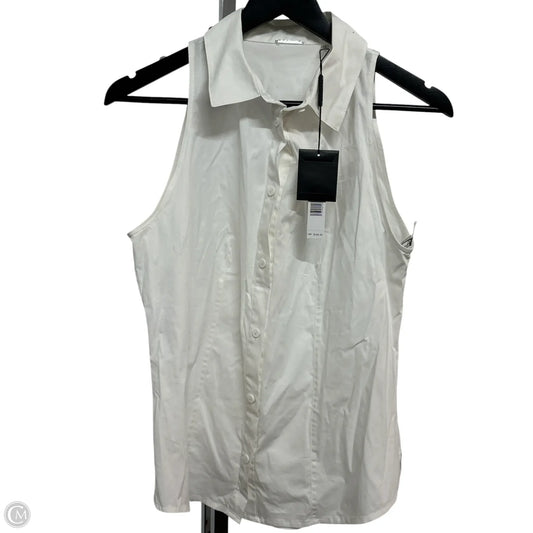 Top Sleeveless Basic By Elie Tahari In White, Size: L