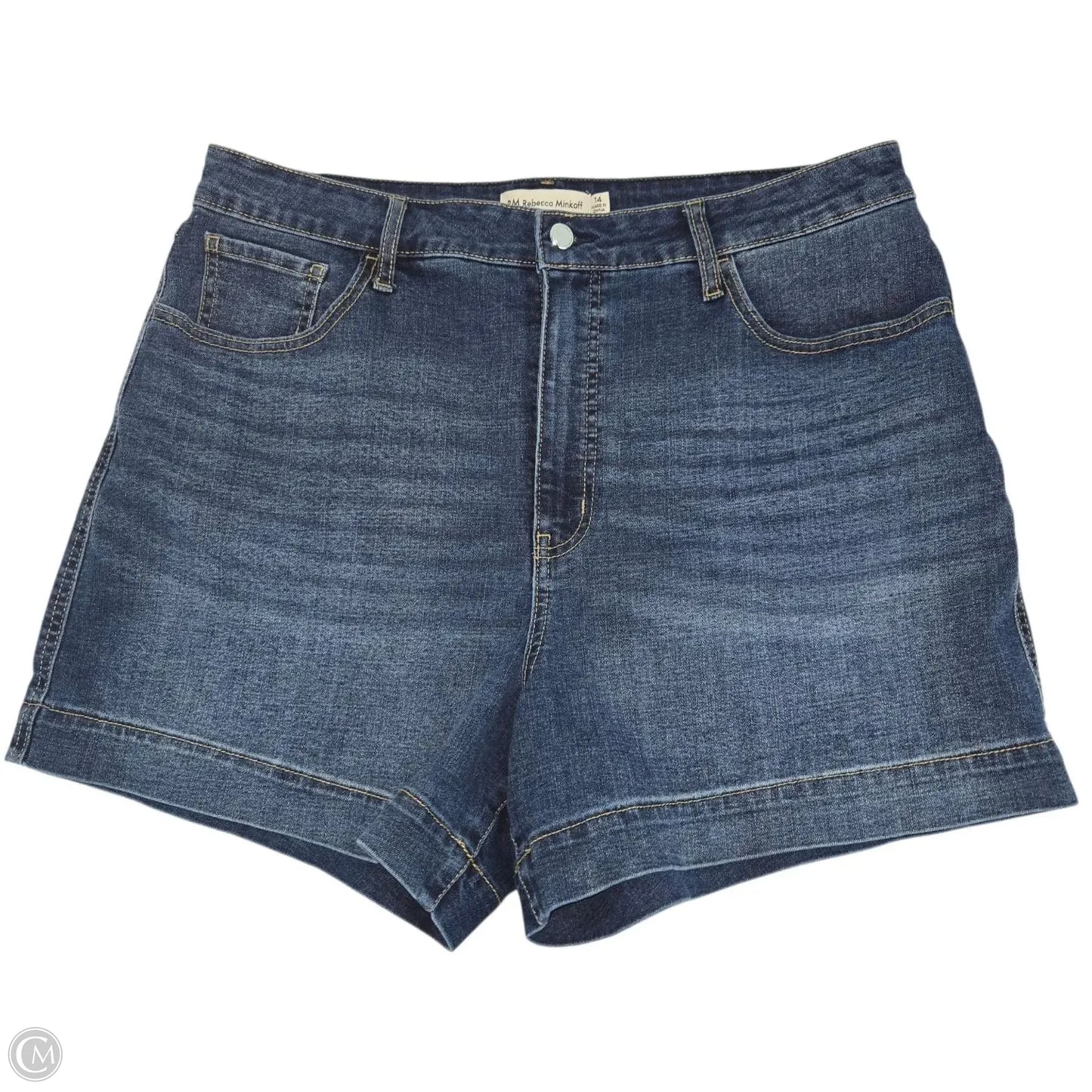 Shorts Designer By Rebecca Minkoff In Blue, Size: 14