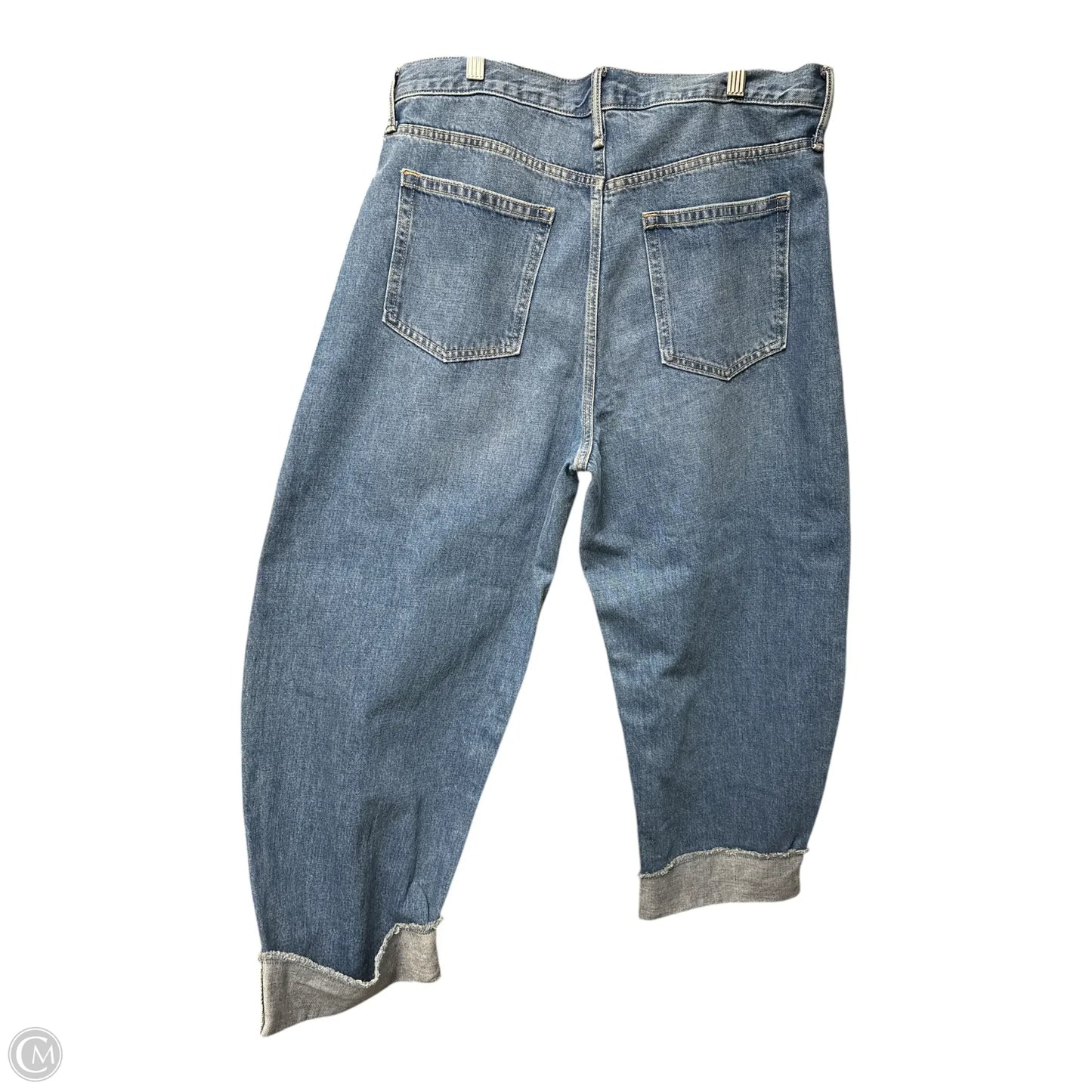 Jeans Wide Leg By Gap In Blue Denim, Size: 16