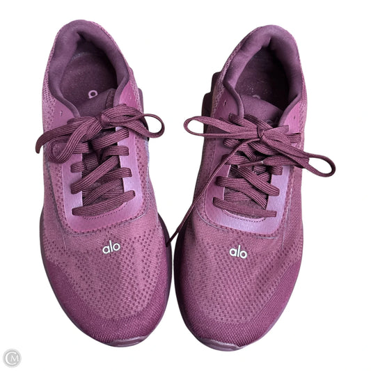 Shoes Athletic By Alo In Maroon, Size: 10