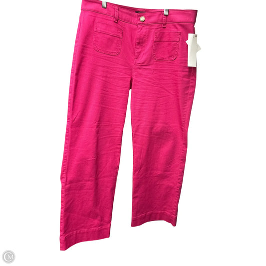 Jeans Wide Leg By Talbots In Pink, Size: 14p